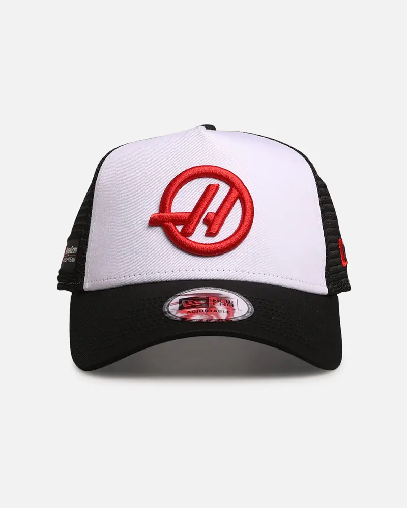 New Era X Haas F1 9Forty A-Frame Trucker Snapback Black 1