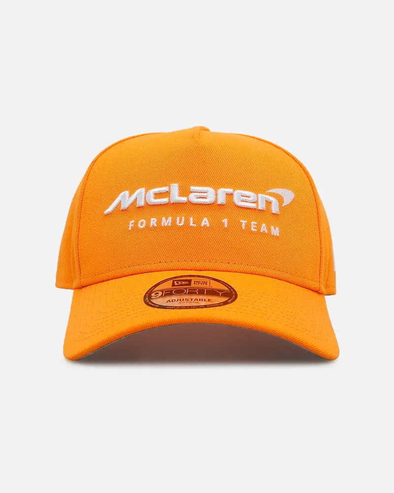 New Era X Mclaren F1 Team 2025 9Forty A-Frame Snapback Papaya 1