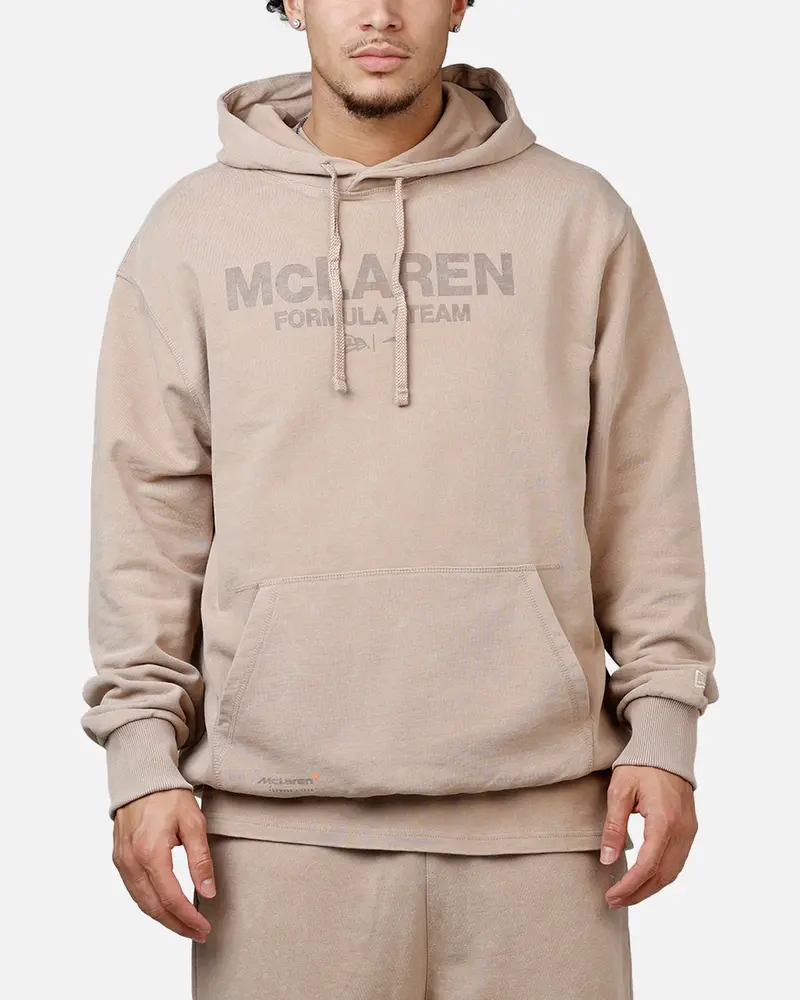 New Era X Mclaren Hoodie Taupe 1