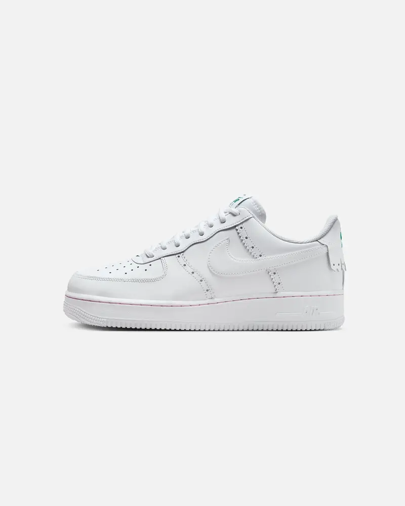 Nike Air Force 1 '07 Lv8 "Brogue" White/White-Med Soft Pink 1