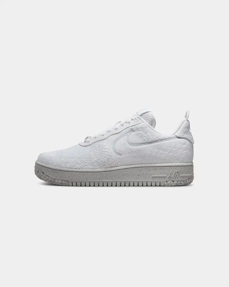 Nike Air Force 1 Crater Flyknit Nn White/Summit White/Platinum Tint 1