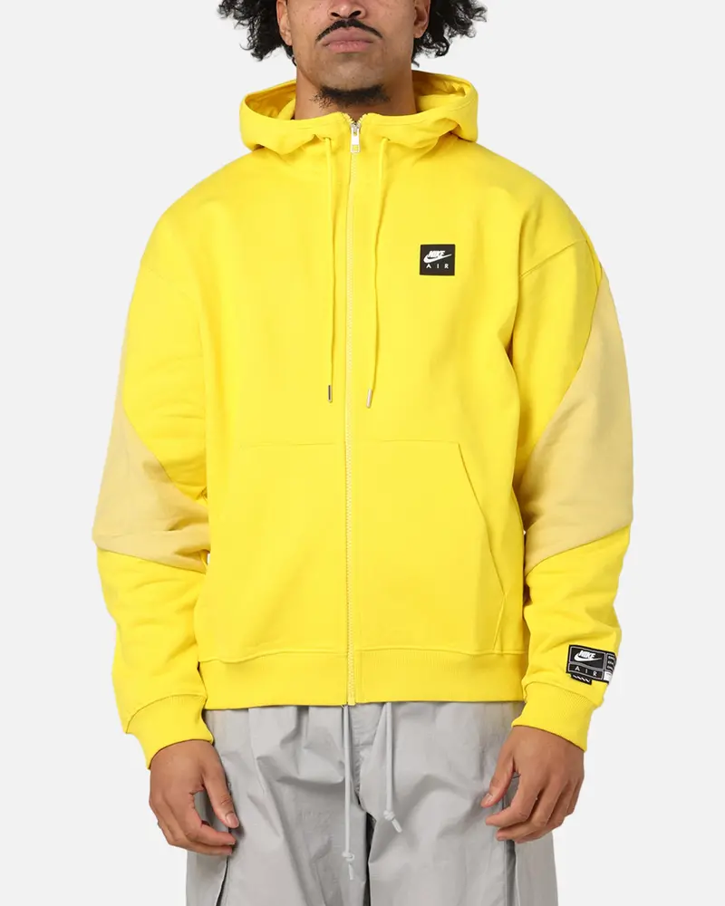 Nike Air Full-Zip Fleece Hoodie Saturn Gold/Black 1