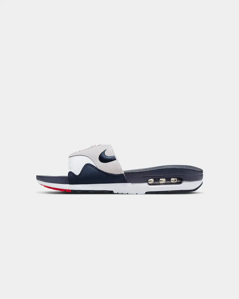 Nike Air Max 1 Slides White/Obsidian 1