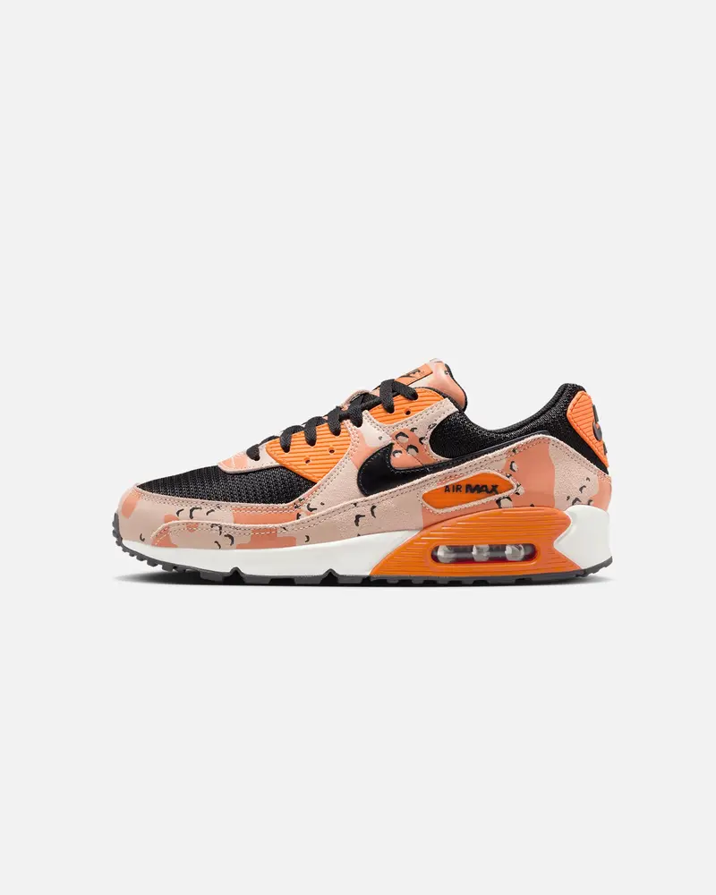 Nike Air Max 90 Premium "Camo" Beige/Black/Safety Orange 1