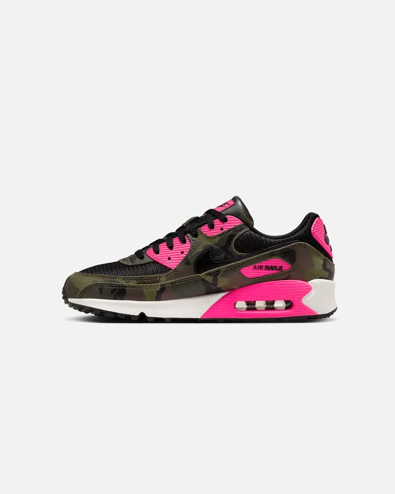 Nike Air Max 90 Premium "Camo" Camo-Sequaia/Black/Hyper Pink 1