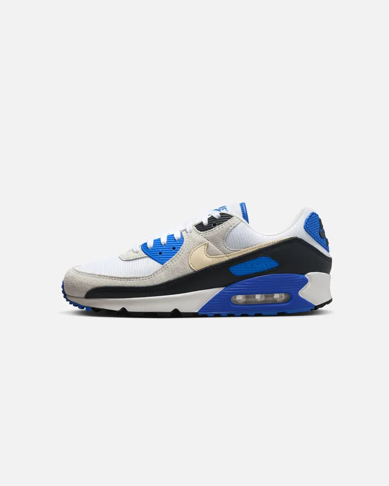 Nike Air Max 90 Premium White/Khaki-Racer Blue 1