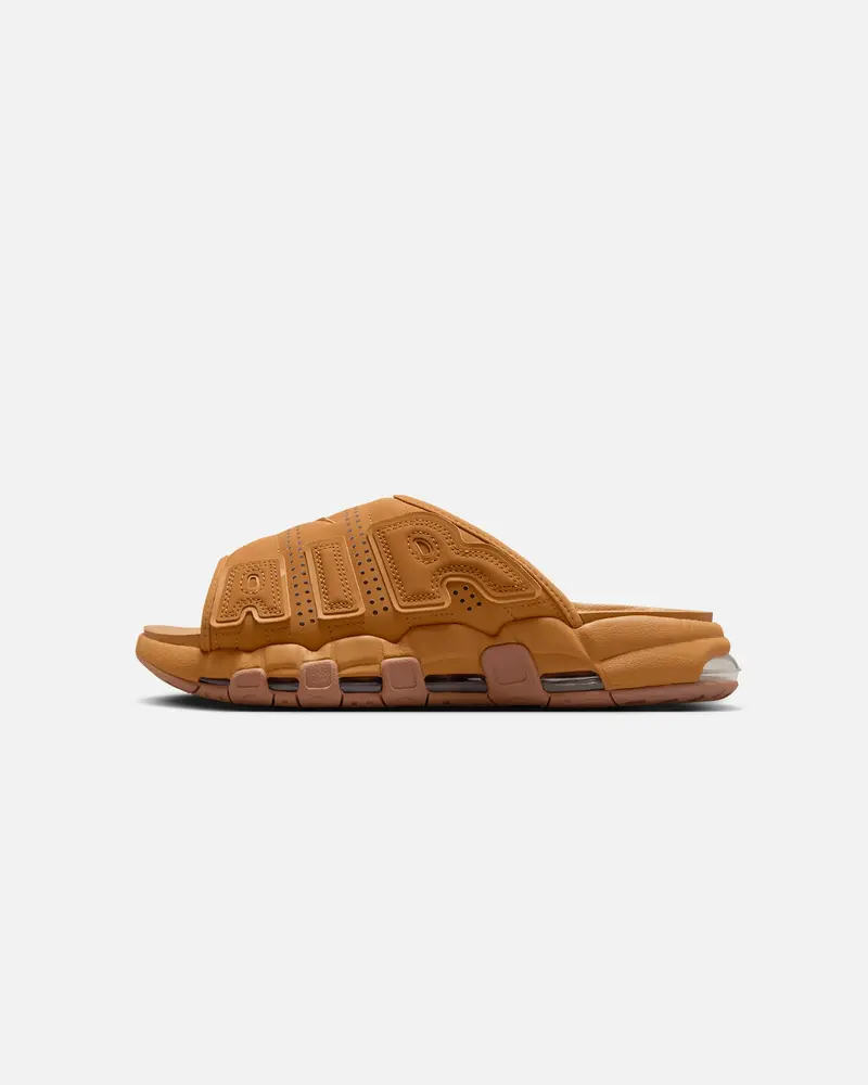 Nike Air More Uptempo Slides Flax 1