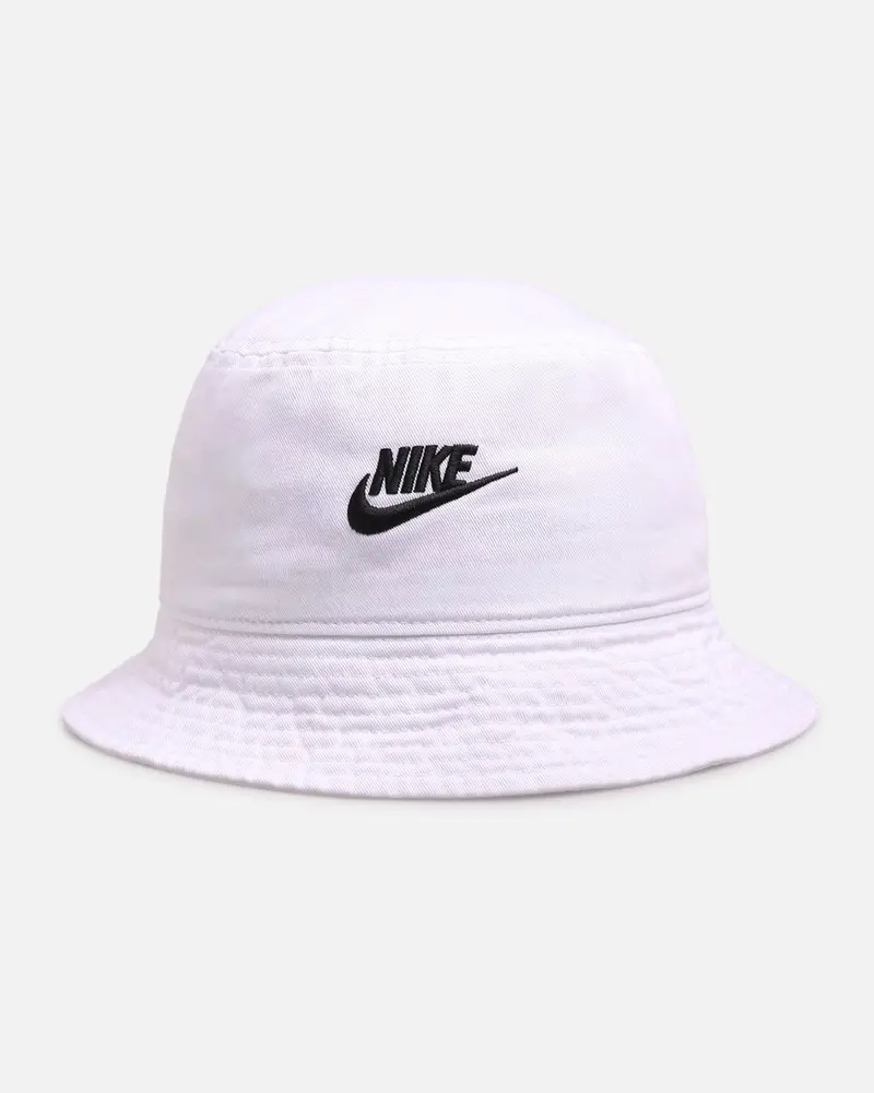 Nike Apex Futura Washed Bucket Hat White/Black 1