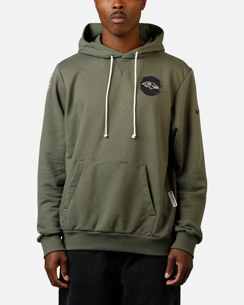 Nike Baltimore Ravens Salute To Service Hoodie Olive 1