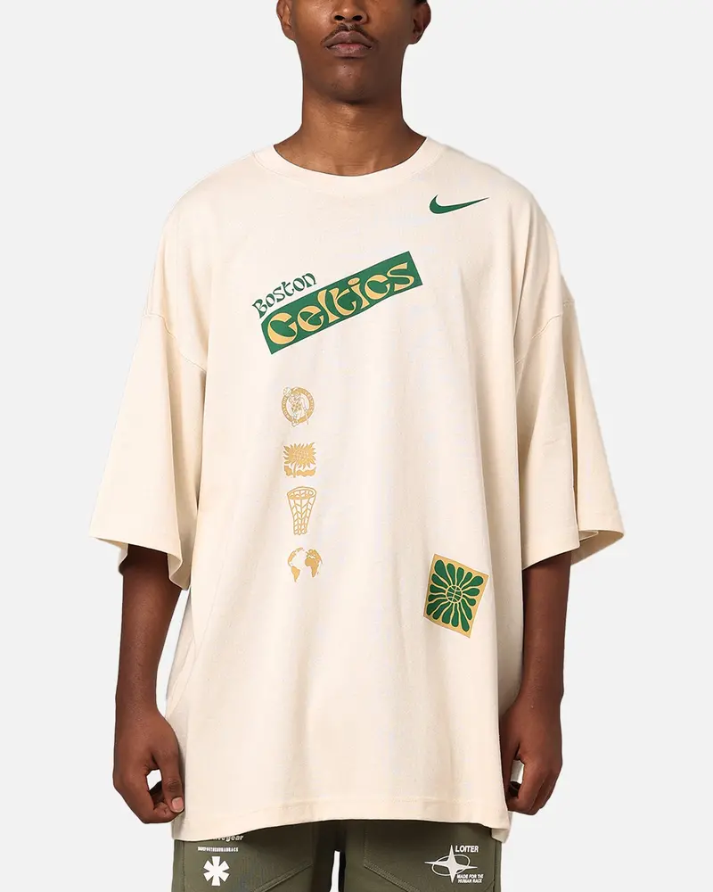 Nike Boston Celtics Nba Courtside Oversized T-Shirt Pure 1