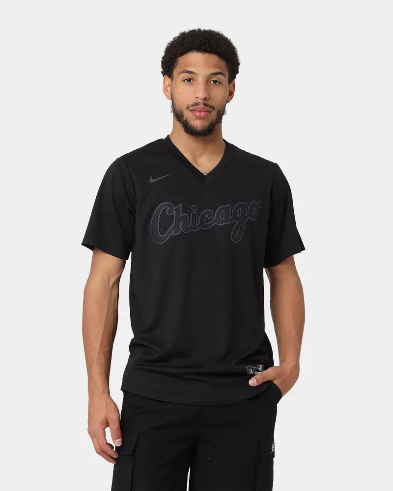 Nike Boston White Sox Triple Black Team Jersey Black 1