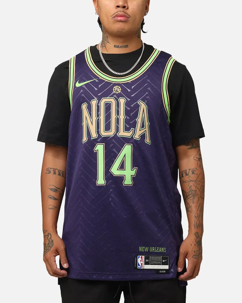 Nike Brandon Ingram New Orleans Pelicans #14 City Edition 2024/25 Nike Dri-Fit Nba Swingman Jersey White 1