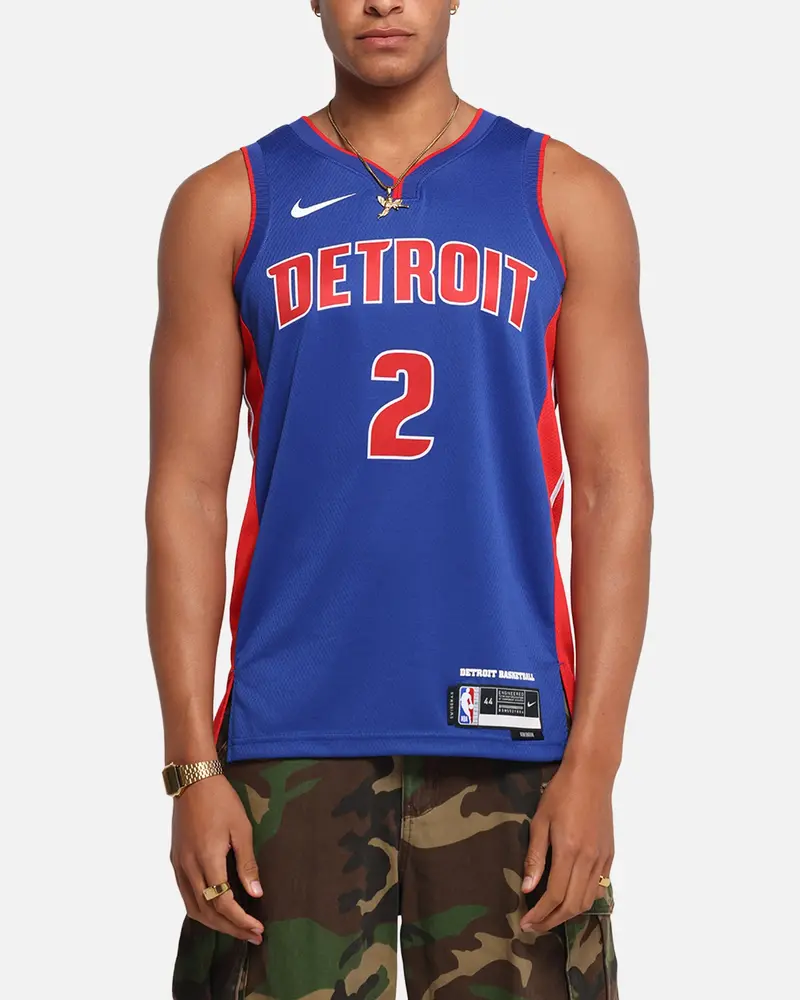 Nike Cade Cunningham Detroit Pistons #2 Icon Edition 2022/23 Nike Dri-Fit Nba Swingman Jersey Rush Blue 1