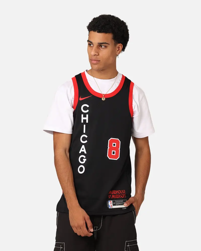 Nike Chicago Bulls Zach Lavine Dri-Fit Swingman Jersey Black 1