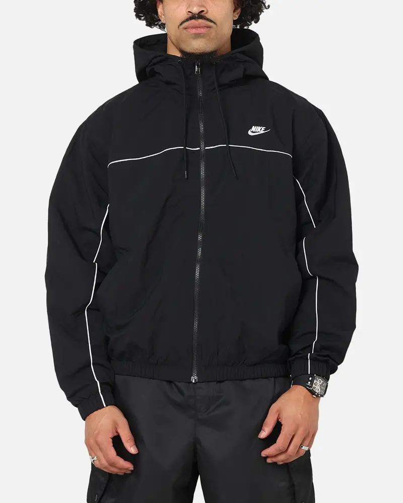 Nike Club Athlete Hooded Jacket Black/White/White 1