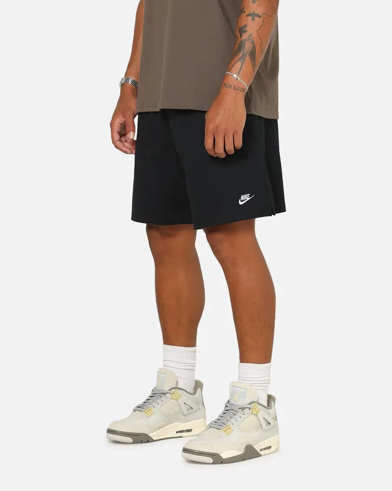 Nike Club Knit Shorts Black/White 1