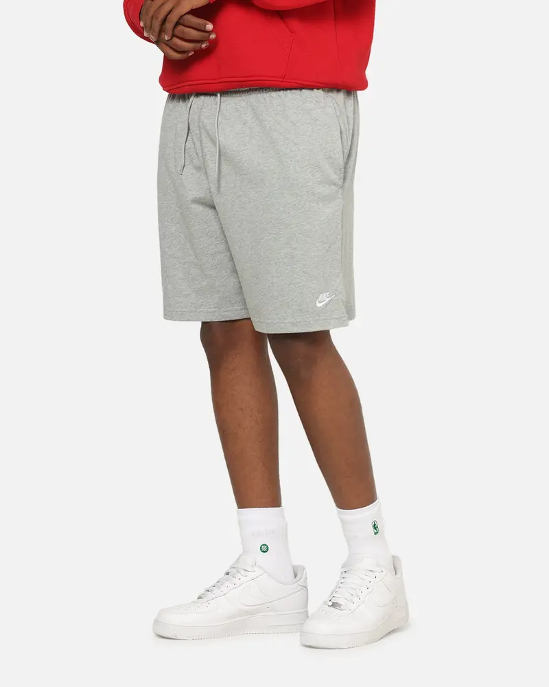 Nike Club Knit Shorts Dark Grey Heather 1