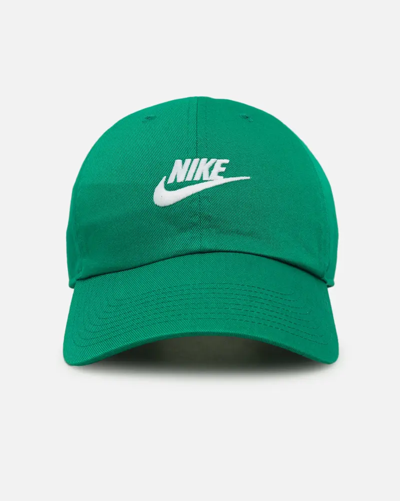 Nike Club Unstructured Futura Wash Strapback Cap Malachite/White 1