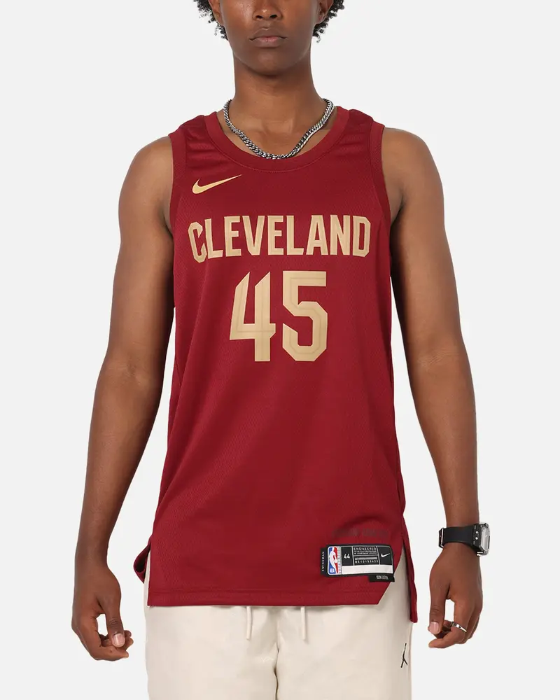 Nike Donovan Mitchell Cleveland Cavaliers #45 Icon Edition 2022/23 Nike Dri-Fit Nba Swingman Jersey Team Red 1