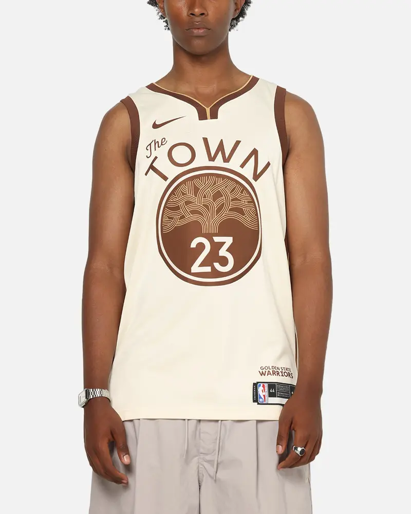 Nike Draymond Green Golden State Warriors #23 City Edition 2025/26 Nba Swingman Jersey Natural/Green 1