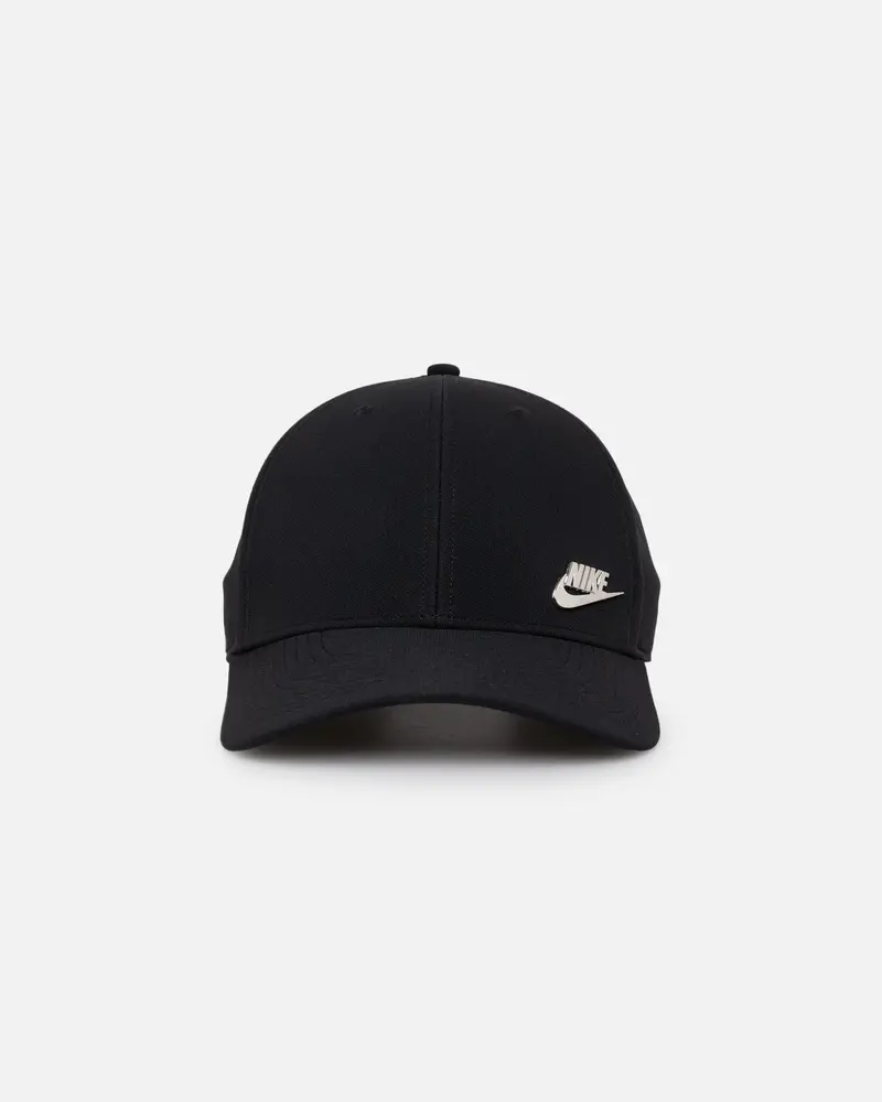 Nike Dri-Fit Club Structured Metal Logo Cap Black/Metallic 1