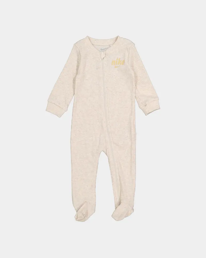 Nike Infants' E1d1 Ribbed Footed Coveralls Pale Ivory Heat 1