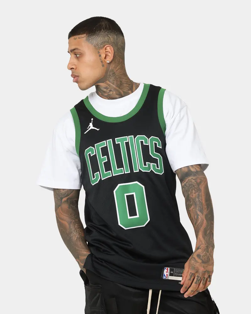Nike Jayson Tatum Boston Celtics #0 Statement Edition Jordan Dri-Fit Nba Swingman Jersey Black 1