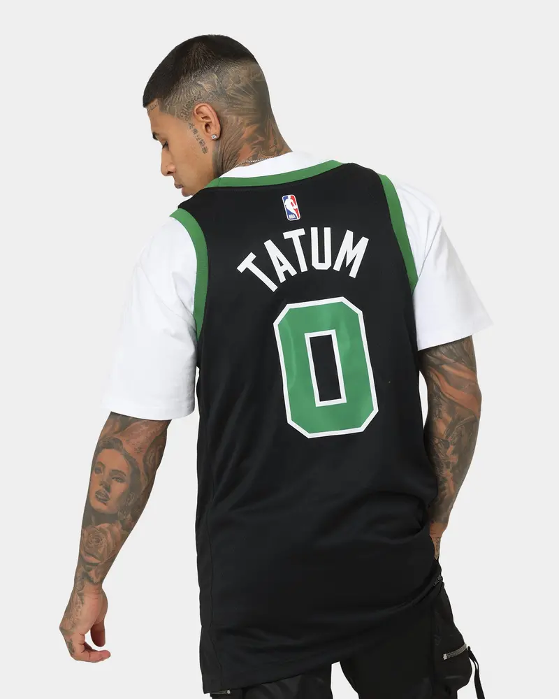 Nike Jayson Tatum Boston Celtics #0 Statement Edition Jordan Dri-Fit Nba Swingman Jersey Black 2
