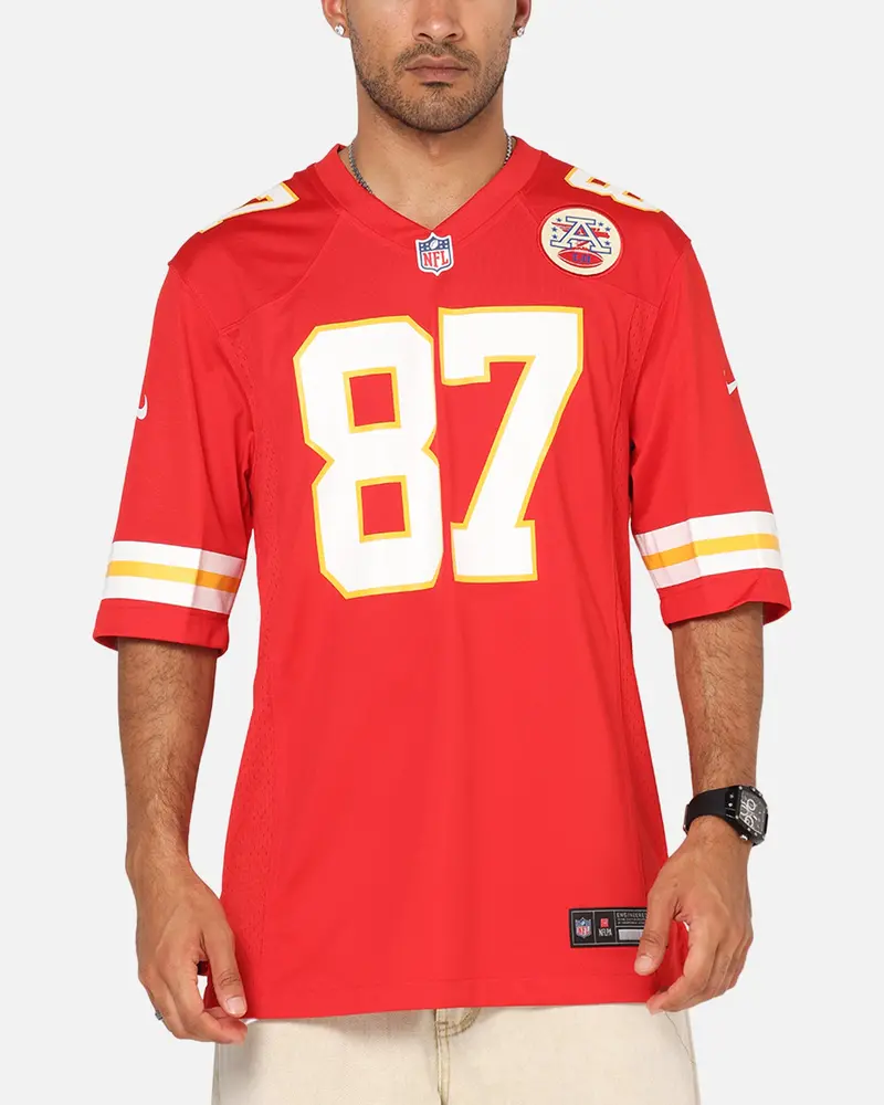 Nike Kansas City Chiefs Travis Kelce #87 Home Game Nfl Jersey University Red 1