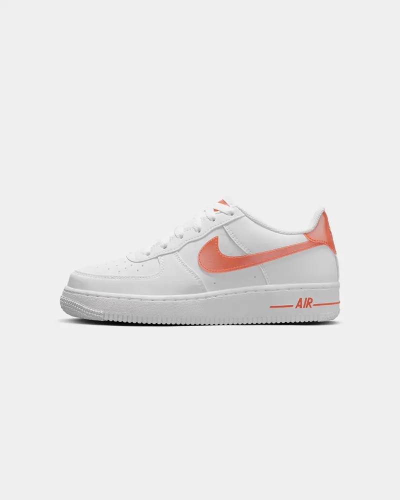 Nike Kids' Air Force 1 Next Nature (Gs) White/Safety Orange 1