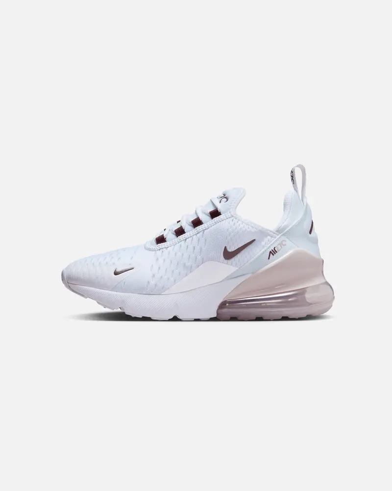 Nike Kids' Air Max 270 (Gs) Summit White/Burgundy 1