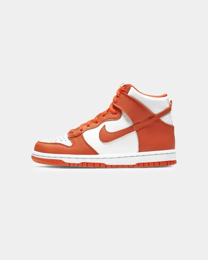Nike Kid's Dunk High (Gs) "Syracuse" White/Orange 1