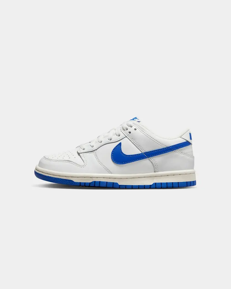 Nike Kids' Dunk Low "White Royal" (Gs) Summit White/Hyper Royal 1