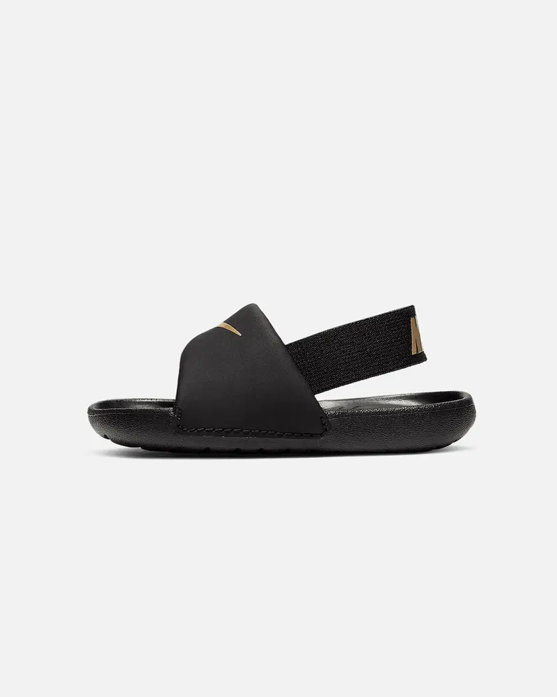 Nike Kids' Infant Kawa Slide Black/Metallic Gold 1