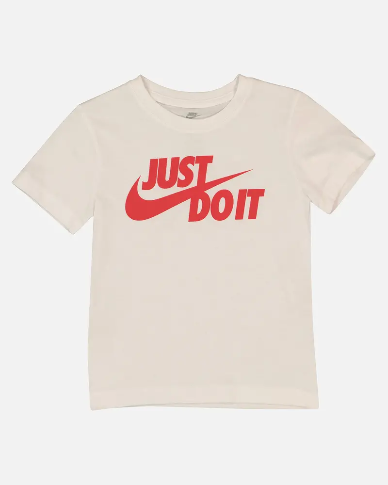 Nike Kids' Just Do It Swoosh Split T-Shirt White 1