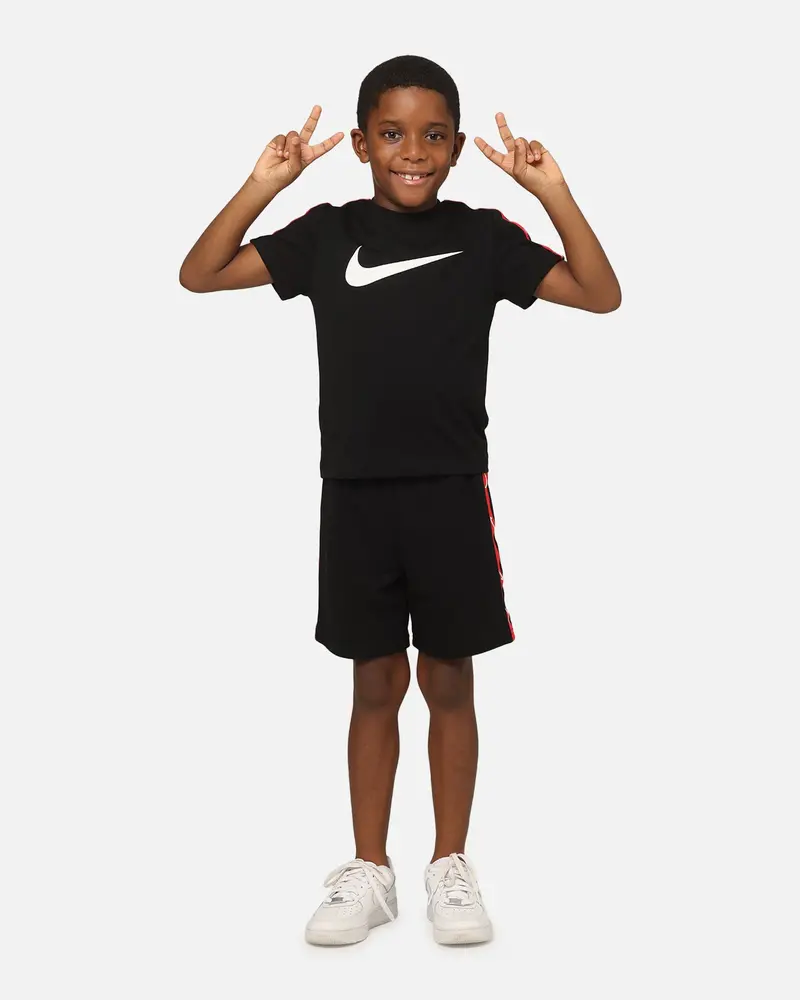 Nike Kids' Sportswear Club Poly Short Set Black 1