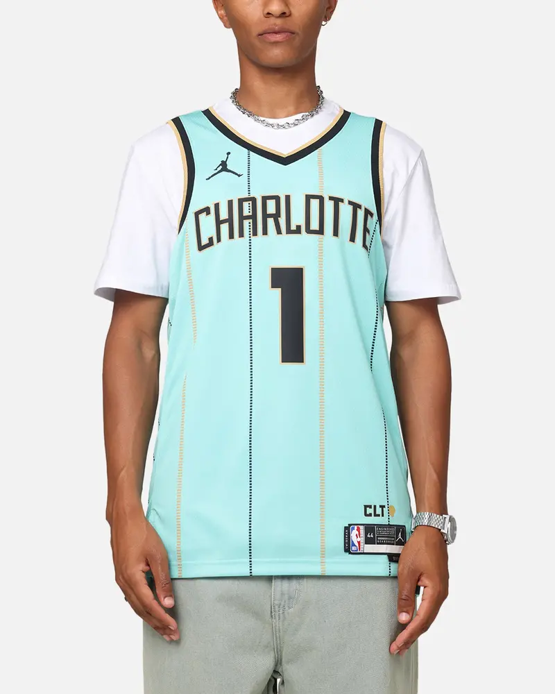 Nike Lamelo Ball Charlotte Hornets #1 City Edition 2024/25 Nike Dri-Fit Nba Swingman Jersey Mint 1