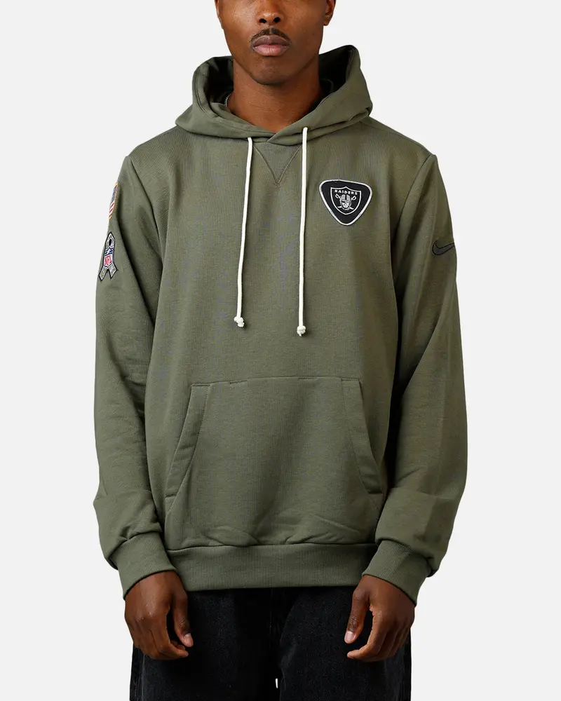 Nike Las Vegas Raiders Salute To Service Hoodie Olive 1