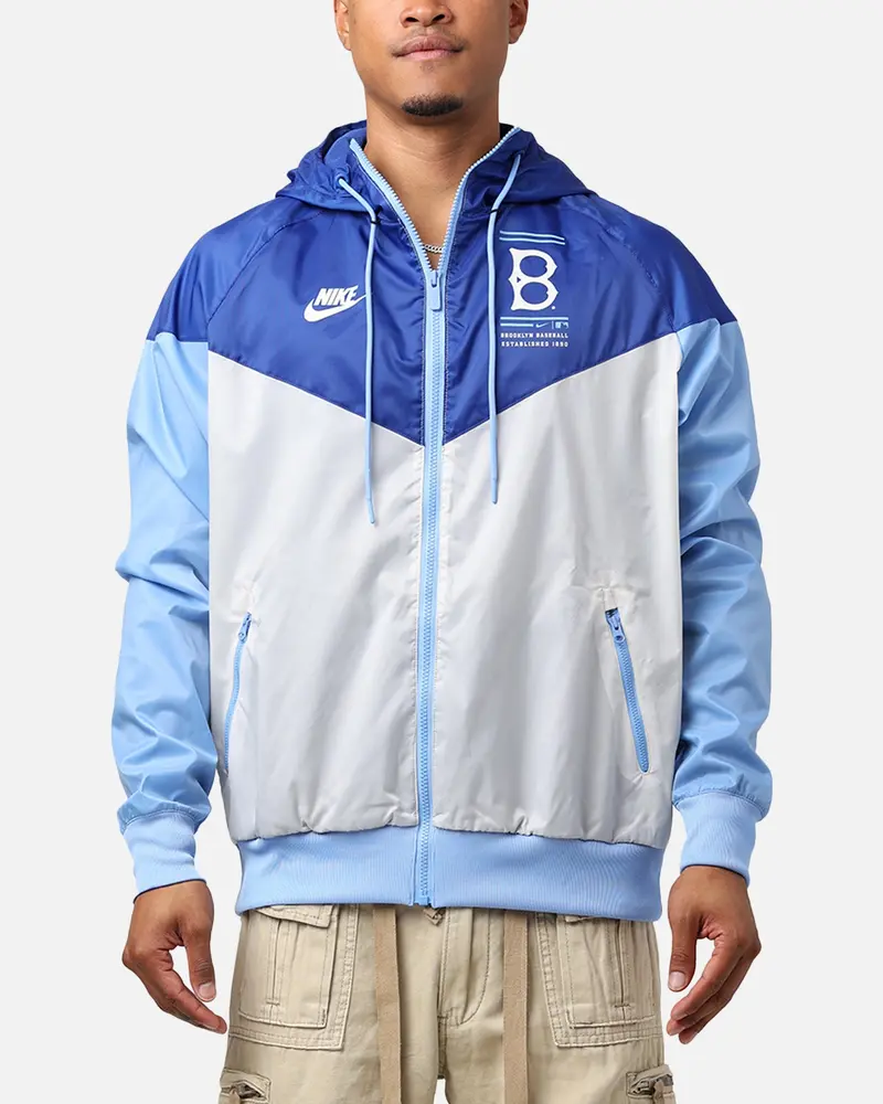 Nike Los Angeles Dodgers Cooperstown Windrunner Jacket Rush Blue/Light Bone 1