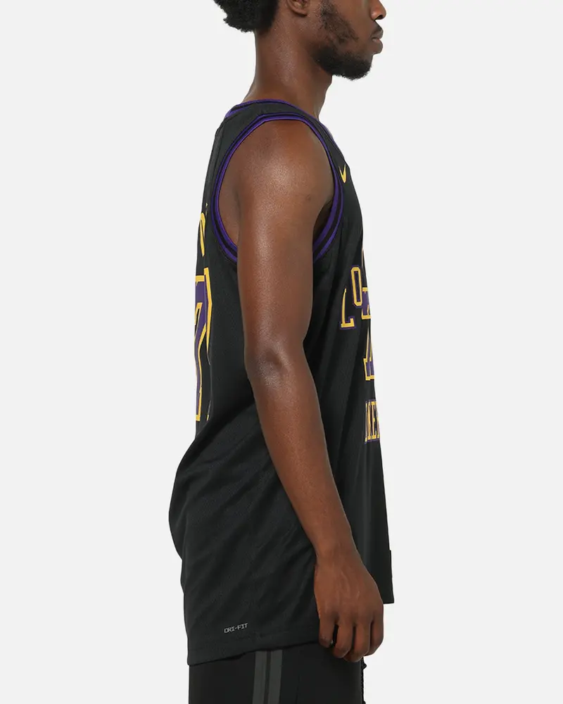 Nike Los Angeles Lakers Luka Doncic #77 City Edition Dri-Fit Nba Swingman Jersey Black 5