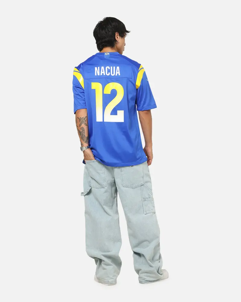 Nike Los Angeles Rams Puka Nacua #12 Home Game Nfl Jersey Blue 4