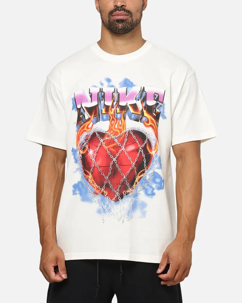 Nike Max90 Basketball T-Shirt White 1