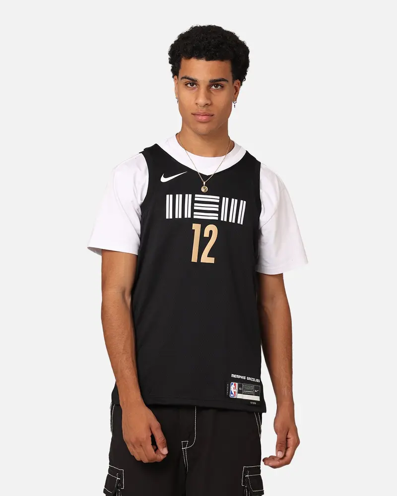 Nike Memphis Grizzlies Ja Morant Dri-Fit Swingman Jersey Black 1