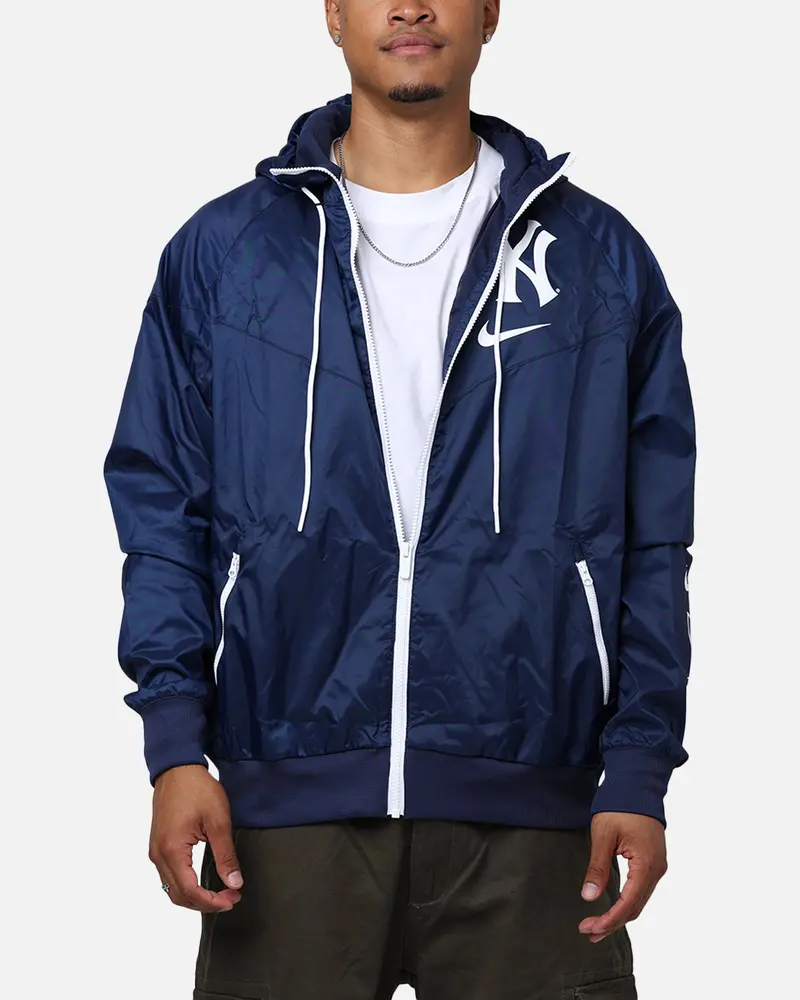 Nike New York Yankees Team Windrunner Jacket Midnight Navy/White 1