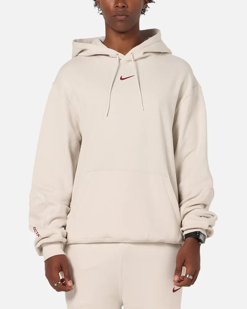 Nike Nocta Fleece Hoodie Lt Orewood Brown 1