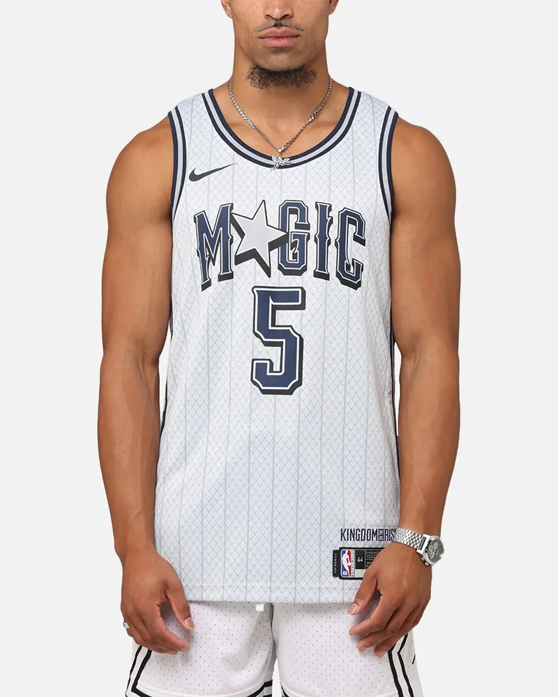 Nike Paolo Banchero Orlando Magic #5 City Edition 2024/25 Nike Dri-Fit Nba Swingman Jersey Pure Platinum 1