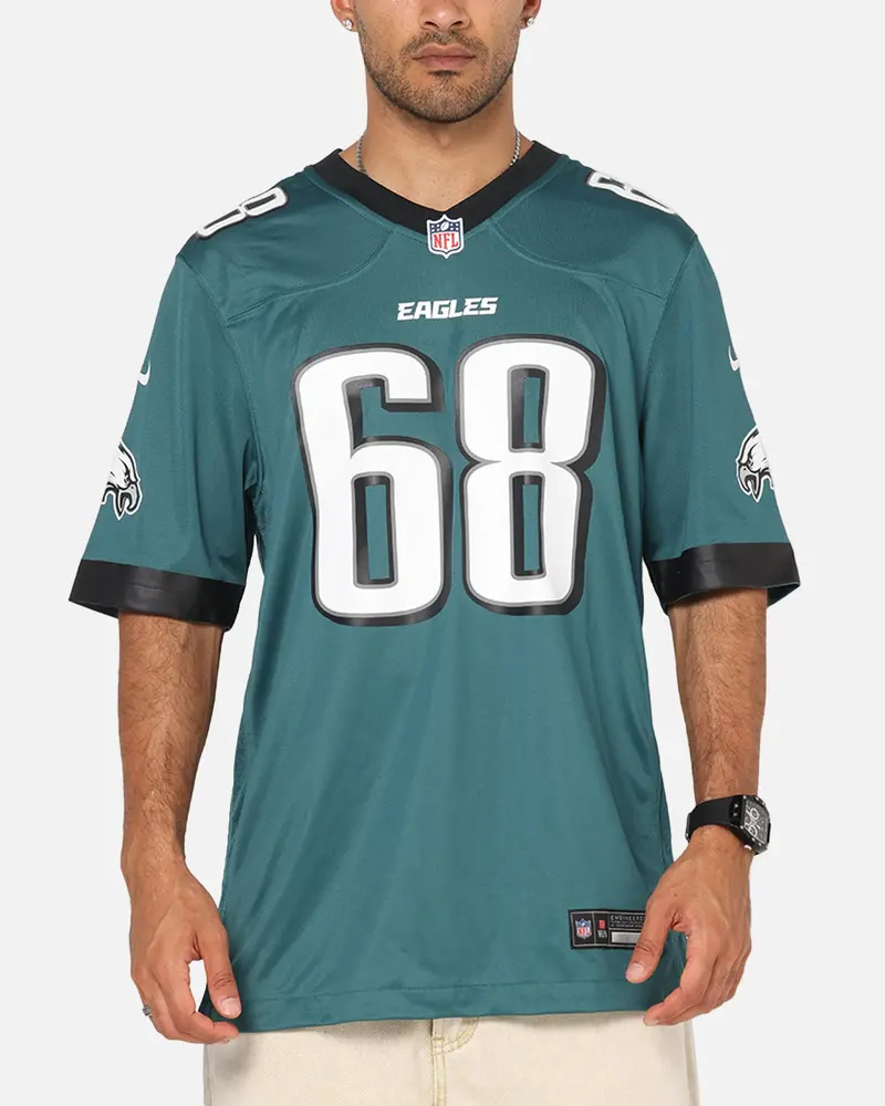 Nike Philadelphia Eagles Jordan Mailata #68 Home Game Nfl Jersey Teal 1