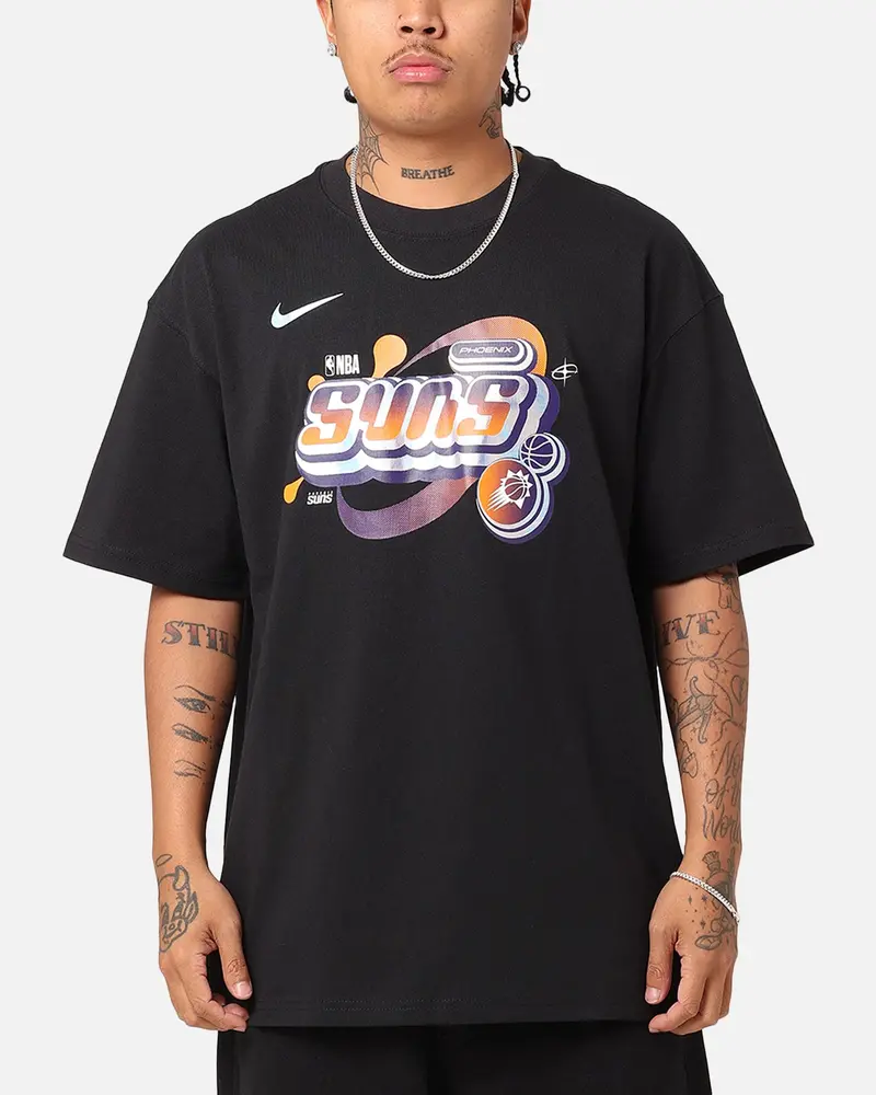 Nike Phoenix Suns Nba Max90 Courtside T-Shirt Black 1