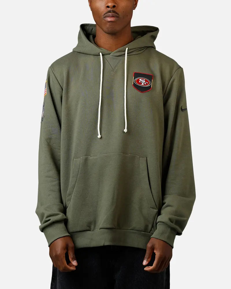 Nike San Francisco 49Ers Salute To Service Hoodie Olive 1