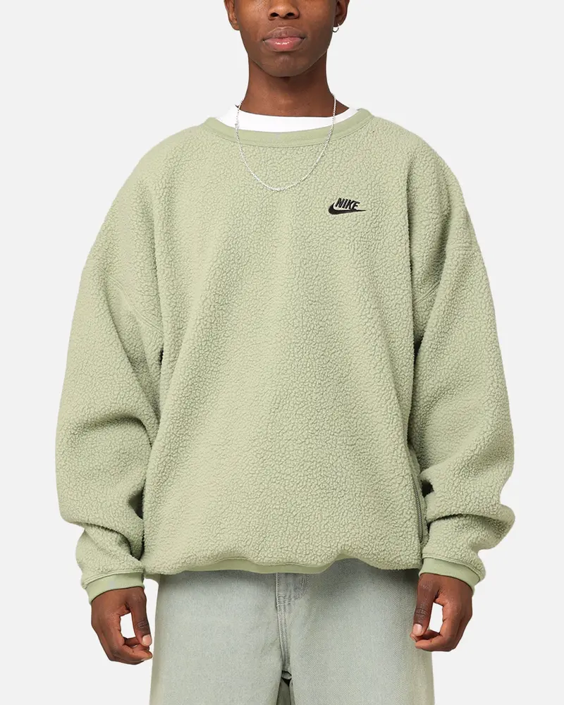 Nike Sherpa Winter Crewneck Oil Green/Black 1